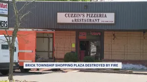 Cleanup underway at Brick Township shopping plaza damaged by fire