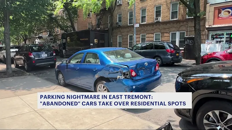 Story image: 'Abandoned' cars taking up residential spots in East Tremont