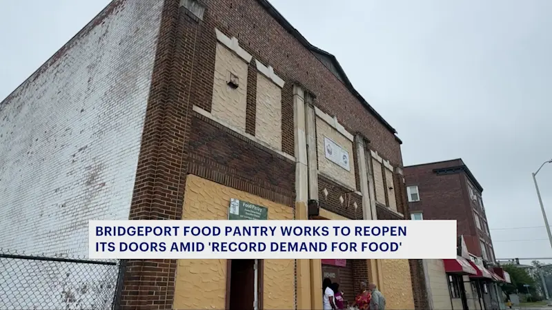 Story image: People still line up at shuttered Bridgeport food pantry amid ‘record demand for food’