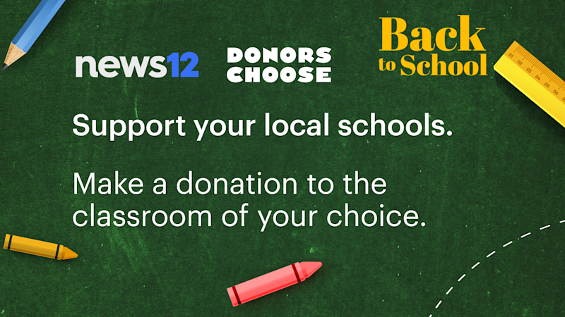 Story image: News 12 and DonorsChoose partner to help teachers raising money for classrooms
