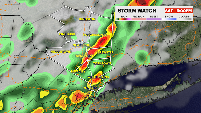 Story image: STORM WATCH: Showers, storms amp up for Saturday afternoon in the Hudson Valley