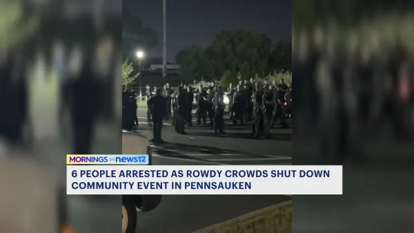 Rowdy crowds shut down Pennsauken community event; 6 people arrested