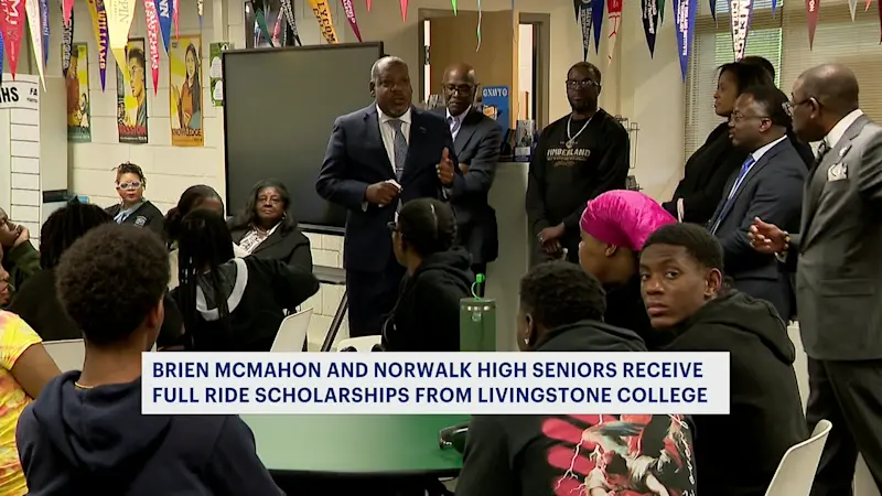 Story image: Norwalk seniors receive full scholarships to North Carolina HBCU