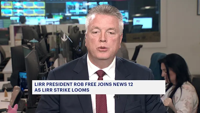 Story image: LIRR president Rob Free joins News 12 as strike looms