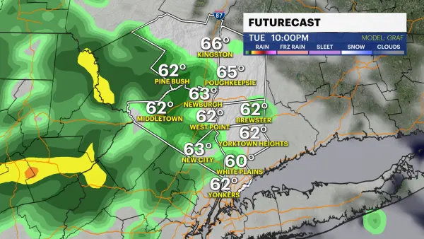 Warm and dry today; showers move in tonight