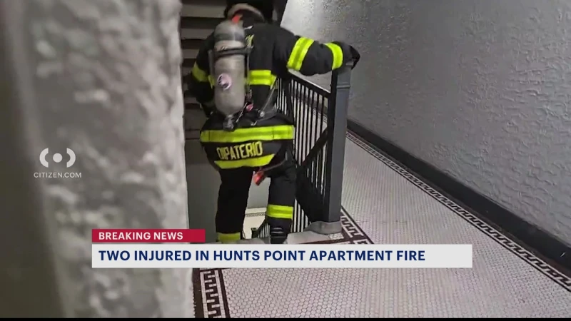 Story image: FDNY: 2 people injured in Hunts Point apartment fire