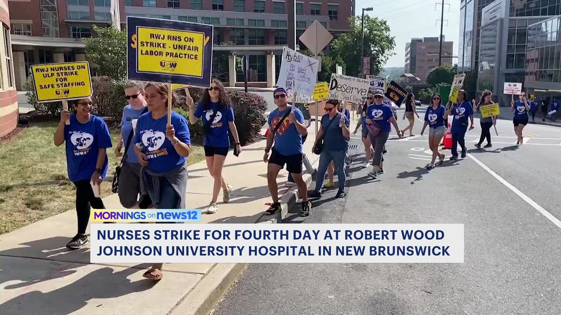 Nurses At RWJ University Hospital In New Brunswick Strike For 4th Day ...