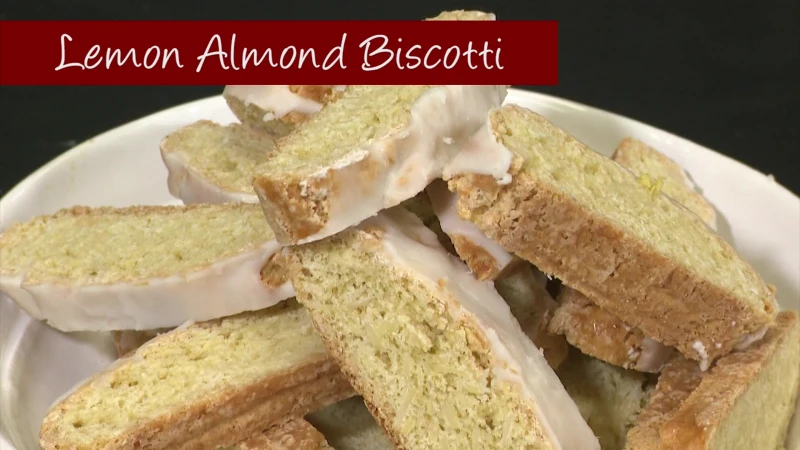 Story image: What's Cooking: Uncle Giuseppe's Marketplace's lemon iced almond biscotti