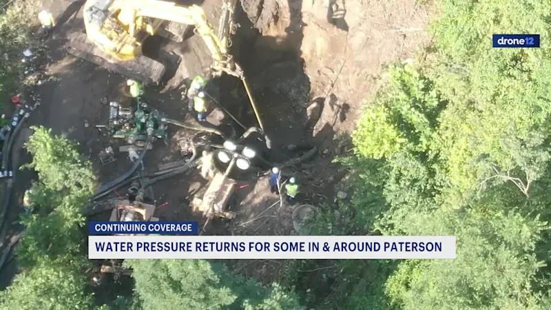 Story image: Low water pressure, boil water advisory continues in parts of Paterson and nearby towns