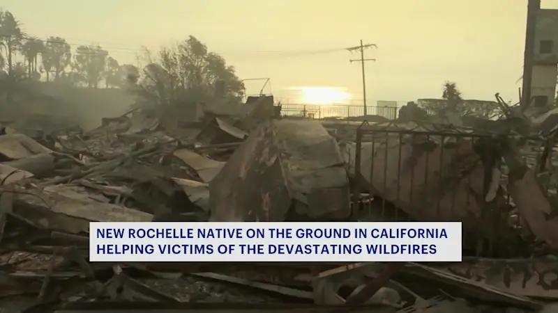 Story image: Westchester man volunteers to battle wildfires ravaging Los Angeles