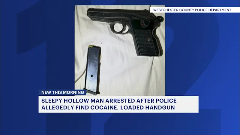 Story image: Police: Search uncovers cocaine, loaded handgun in Sleepy Hollow man’s apartment