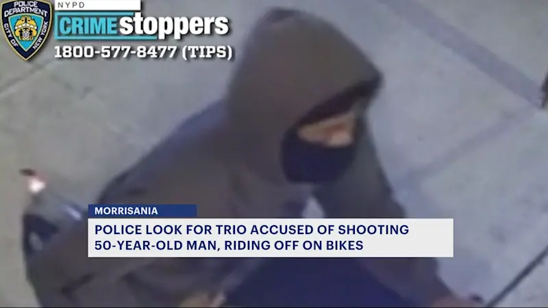 Story image: 3 bicyclists wanted for shooting 50-year-old man in Morrisania