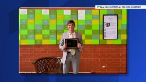 Back-to-back: Byram Hills HS senior claims victory in speech championship for 2nd year