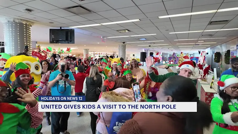 Story image: Children from New Jersey hospitals take ‘Fantasy Flight’ to the North Pole