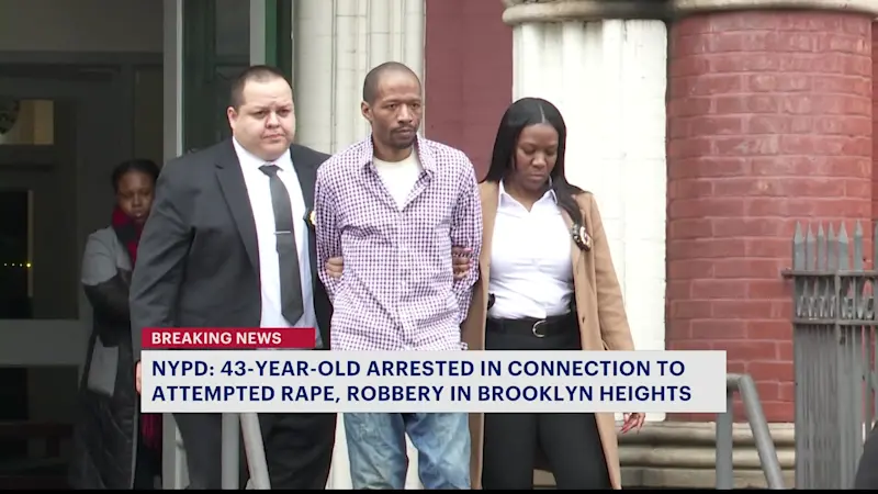 Story image: NYPD: 43-year-old arrested in connection to attempted rape, robbery in Brooklyn Heights