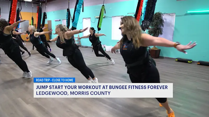 Story image: Bungee Fitness Forever in Roxbury Township offers gravity-defying workout