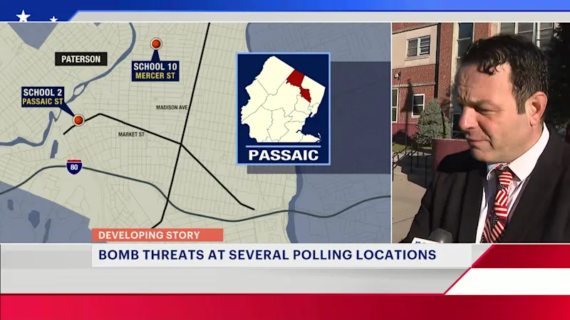 Story image: Bomb threats force closures at some New Jersey polling places