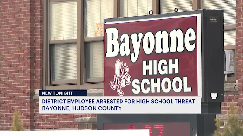 Story image: Police: Bayonne school employee threatened to ‘blow up’ high school over parking pass dispute