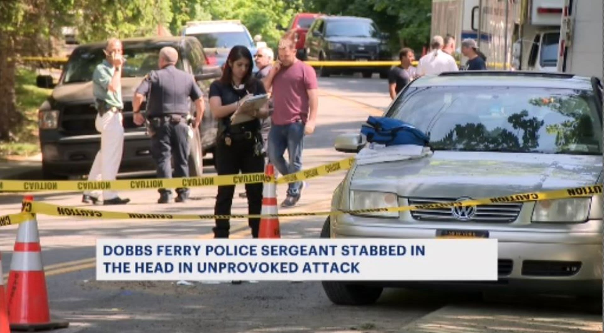 Dobbs Ferry police officer hospitalized after being stabbed while on duty