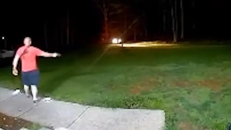 Story image: EXCLUSIVE: Leaked Ring video appears to show Chester official shooting lost DoorDash driver