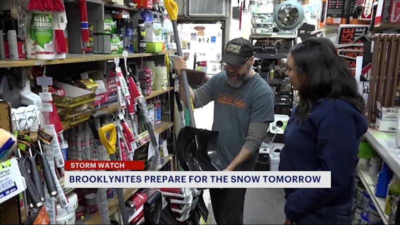 Story image: Brooklyn residents prepare for Sunday’s significant snowfall