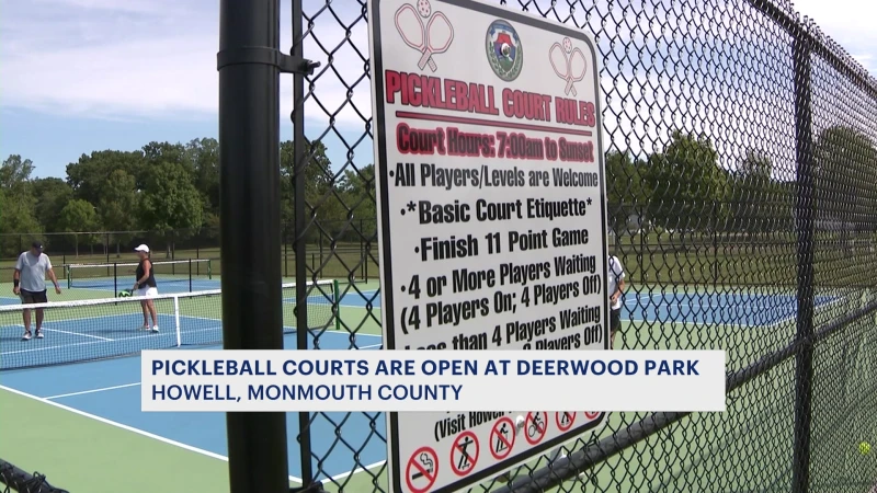 Story image: ‘It’s a beautiful sport.’ New pickleball courts open in Howell Township