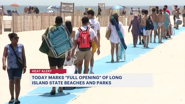 Long Island state parks and beaches open full time amid hot weather conditions 