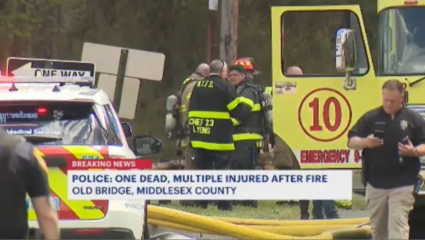Police: 1 killed, 4 severely injured in fire and explosion in Old Bridge
