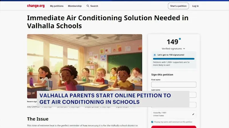 Story image: Petition started to get AC in Valhalla schools