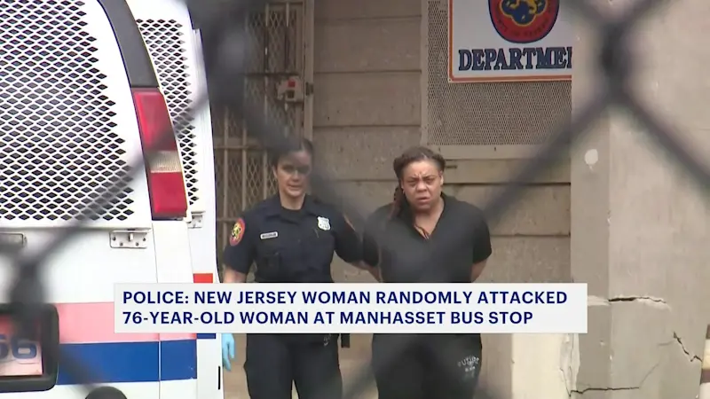 Story image: New Jersey woman accused of randomly attacking 76-year-old at Manhasset bus stop