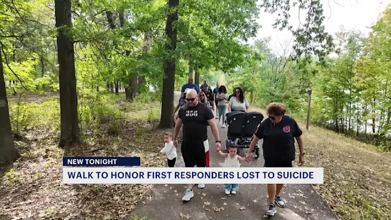 Story image: Badge for Resilience walk in Edison remembers first responders who died by suicide