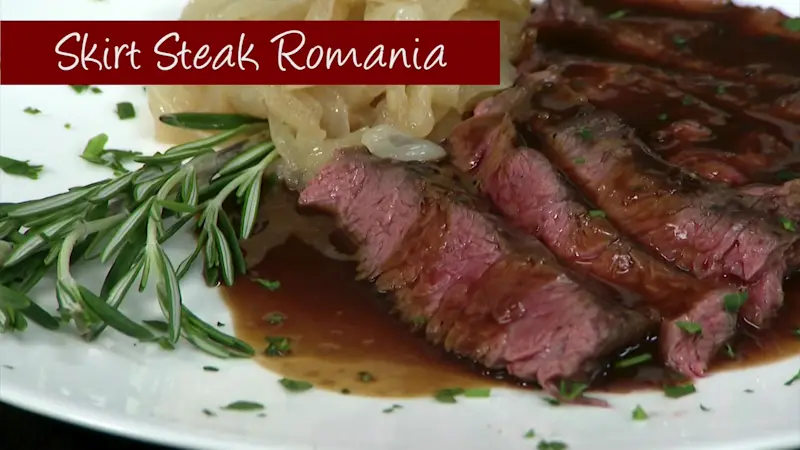 Story image: What's Cooking: Uncle Giuseppe's Marketplace's Skirt Steak Romania