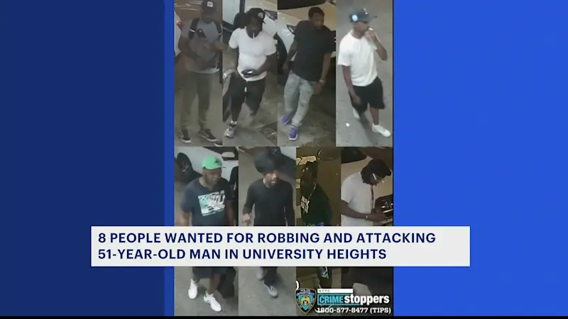 Story image: Man attacked in violent University Heights robbery; 8 suspects sought