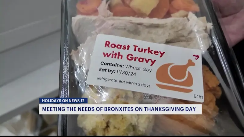 Story image: Nonprofits provide 15,000 Thanksgiving meals to families across New York City