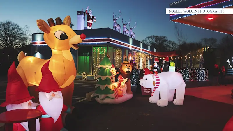 Story image: Santa’s Sleigh Station in Mystic brings holiday cheer