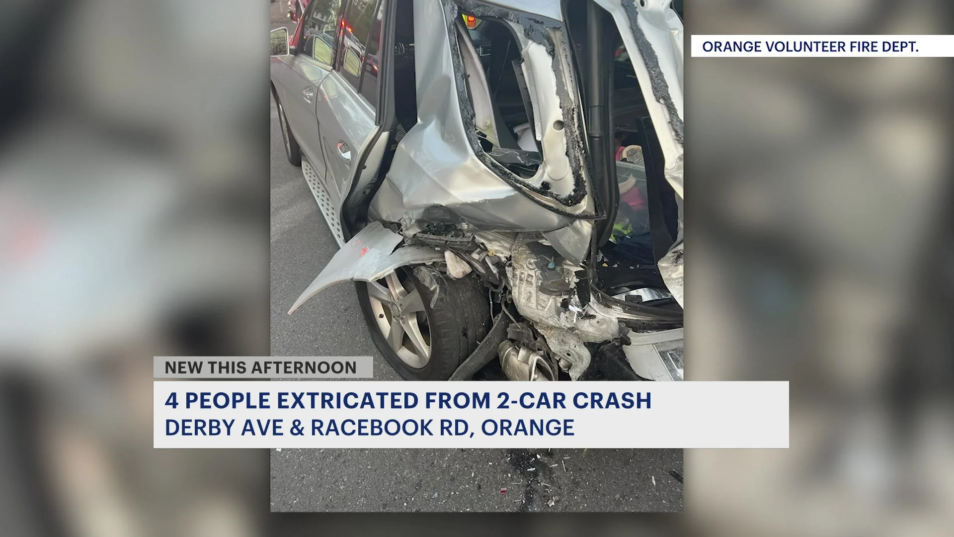 Officials: 2-car crash in Orange hospitalizes 7