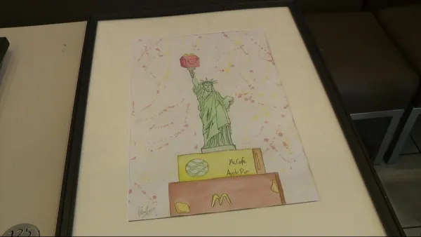 Bronx McDonalds displays artwork from Millennium Art Academy students