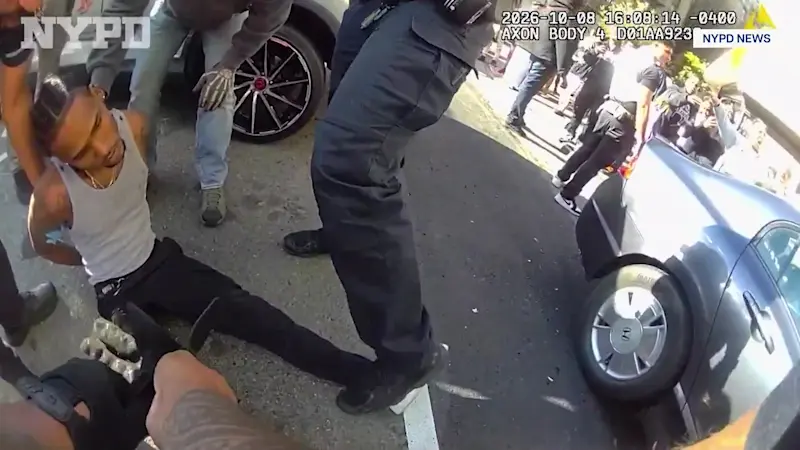 Story image: NYPD bodycam video shows response to ICE shooting in the Bronx