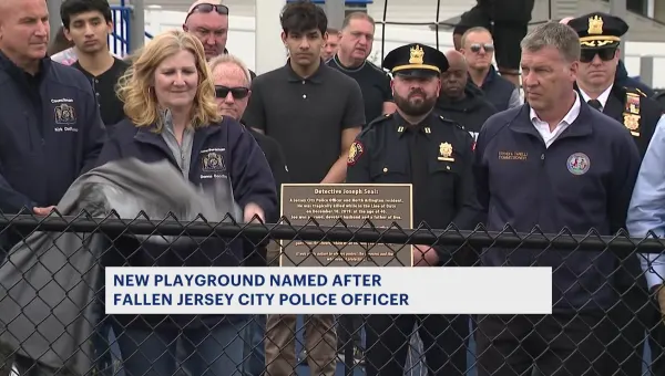 'He was one of our best.' North Arlington park playground renamed in honor of fallen Jersey City detective