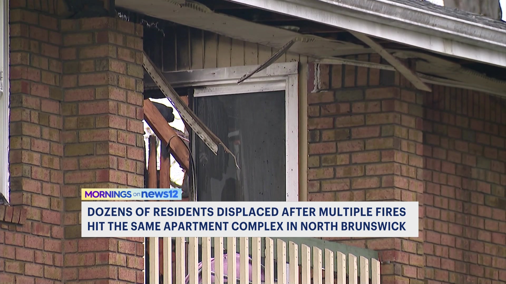 Three separate fires hit North Brunswick apartment complex, dozens of