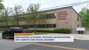 Antisemitic and racially offensive vandalism discovered at New Rochelle middle school playground