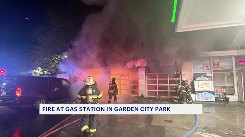 Story image: Fire destroys portions of Garden City Park service station