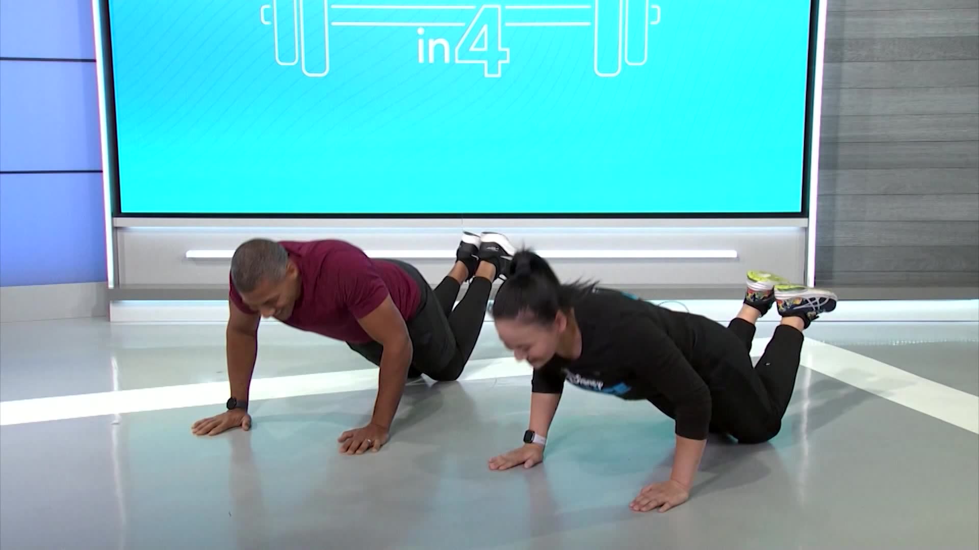 Fitness in Four: Exercises for stronger arms and abs