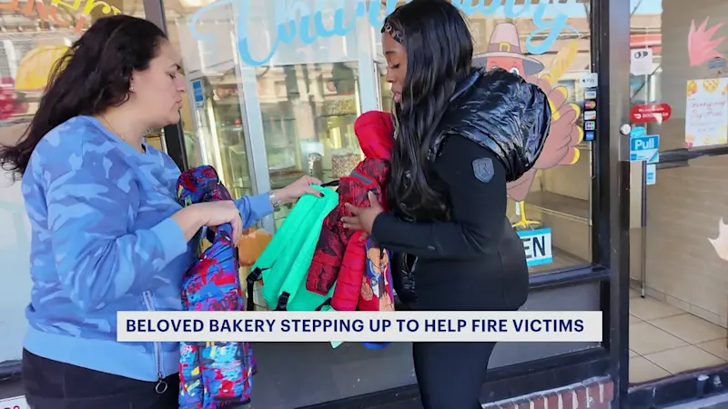 Story image: Bakery collecting donations for families displaced by fire