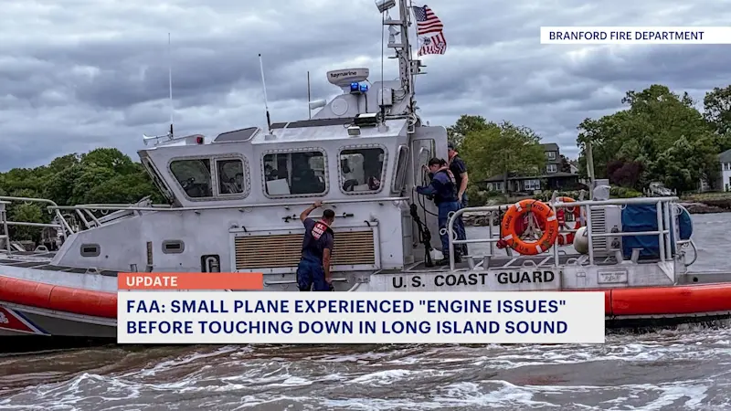 Story image: FAA: Small plane experienced 'engine issues' before plunging into Long Island Sound