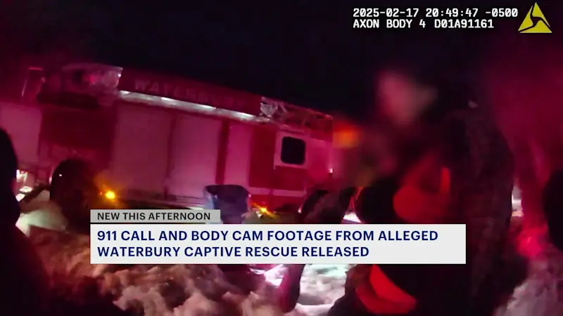 Story image: Waterbury PD bodycam shows rescue of man who said he was held captive for 20 years