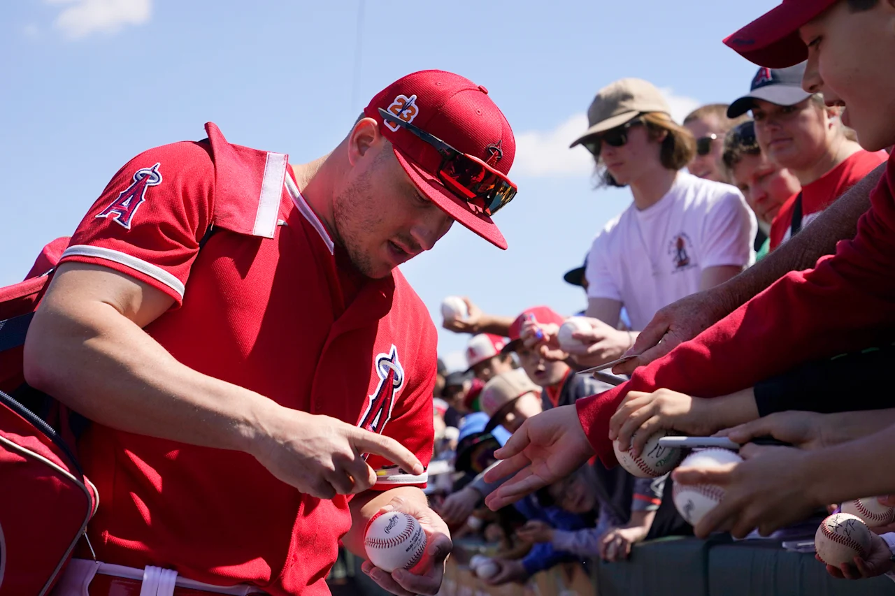 Mike Trout&nbsp;(AP Photo/Ross D. Franklin)
