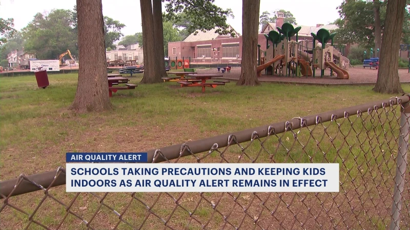 Story image: Multiple New Jersey school districts limiting outdoor activities due to poor air quality