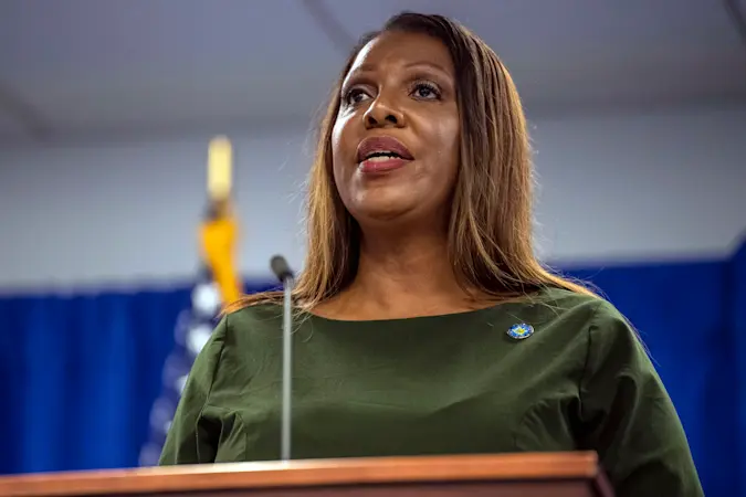 Story image: Grand jury rejects new mortgage fraud indictment against New York Attorney General Letitia James