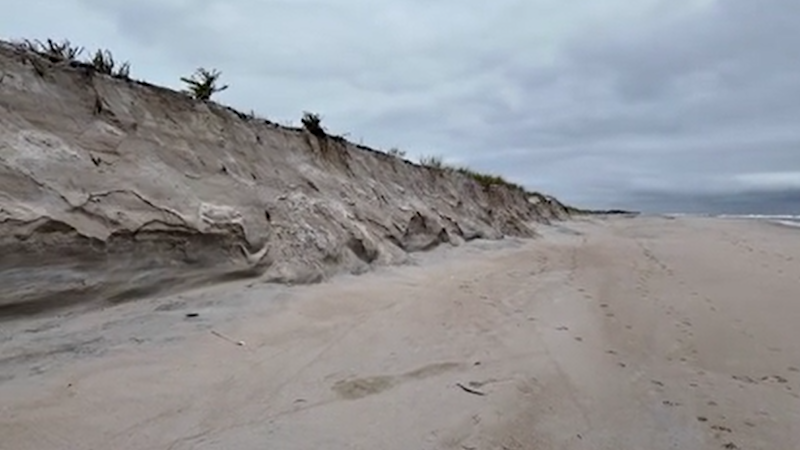 Story image: Nor'easter leaves behind flooded homes, businesses, and badly damaged dunes along Long Beach Island
